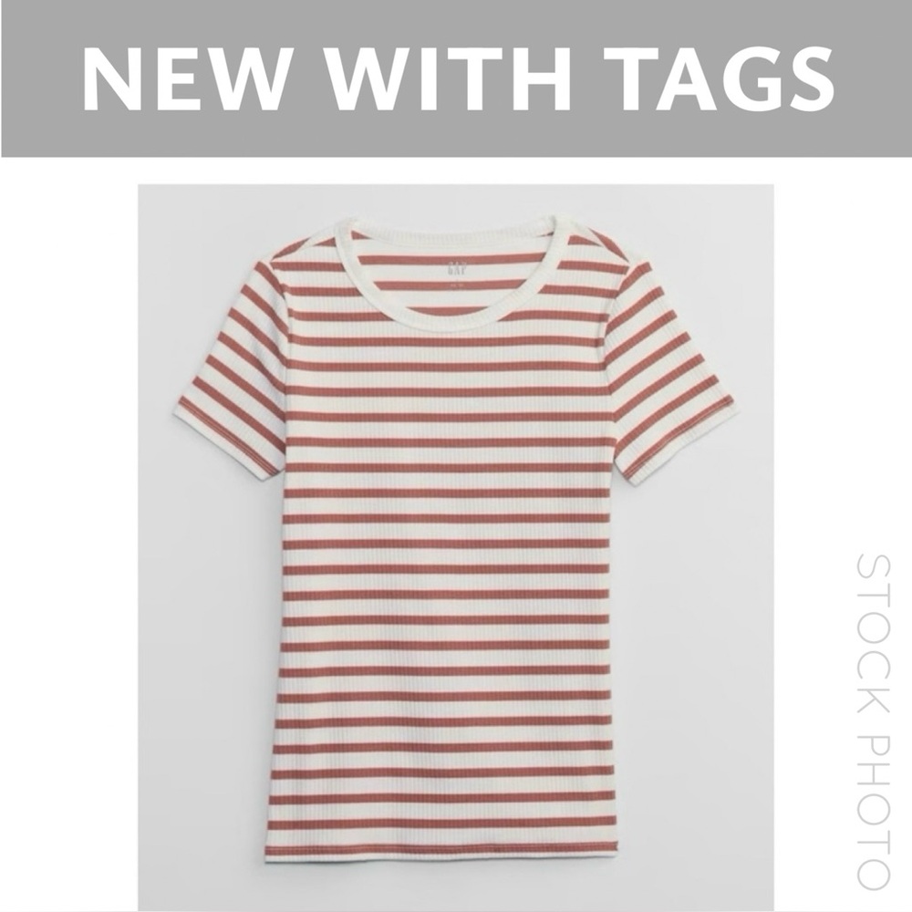 Gap Factory Ribbed Crewneck T-Shirt